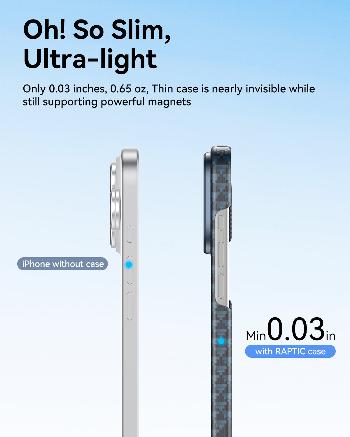 Raptic Aramid Skin-Origin for iPhone 17 Pro Max - profound
