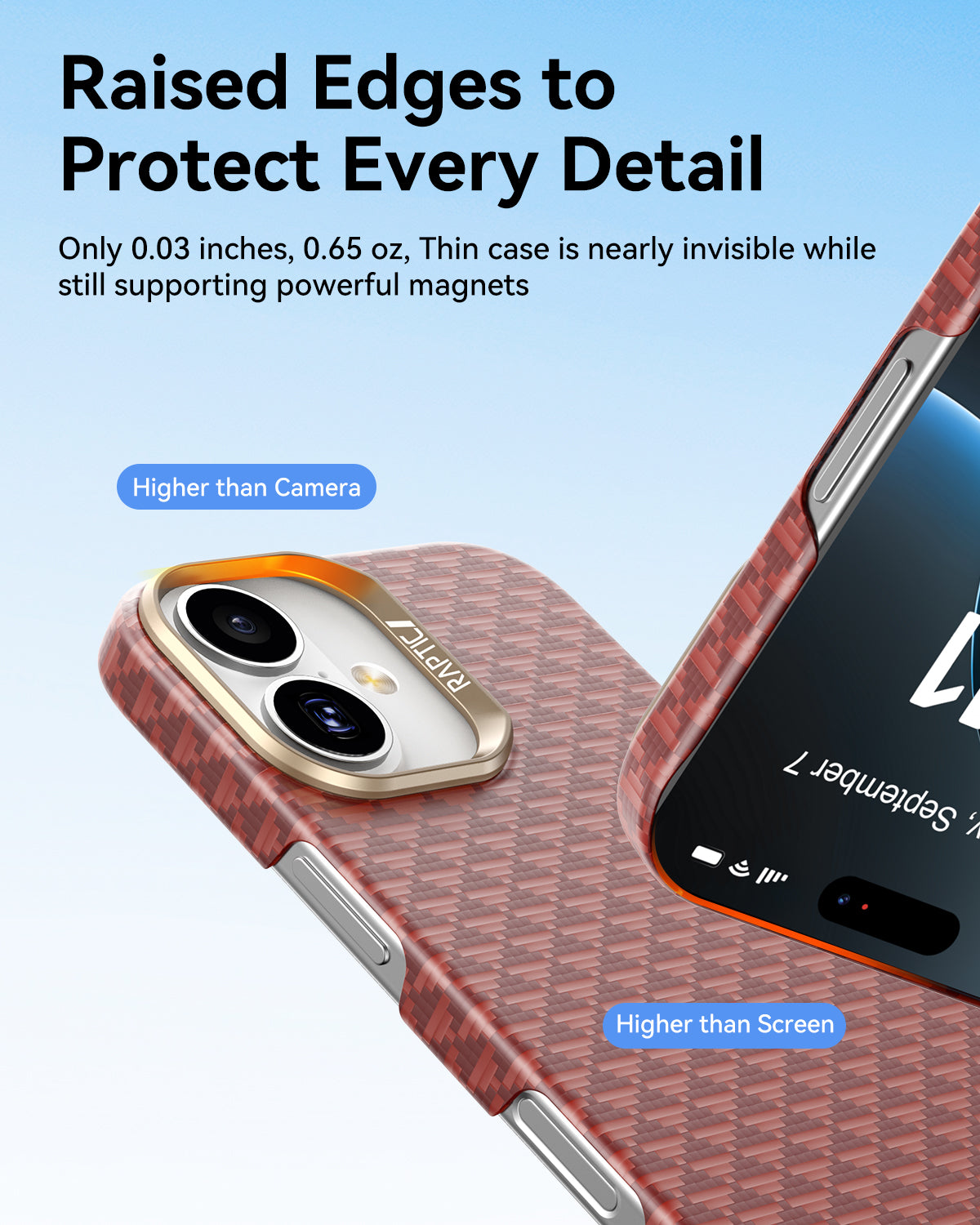 Raptic Aramid Skin-Origin for iPhone 17-Oriental