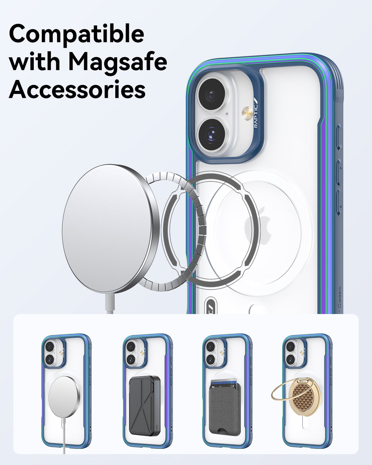 Raptic Shield Classic Magsafe for iPhone 17 - iridescent