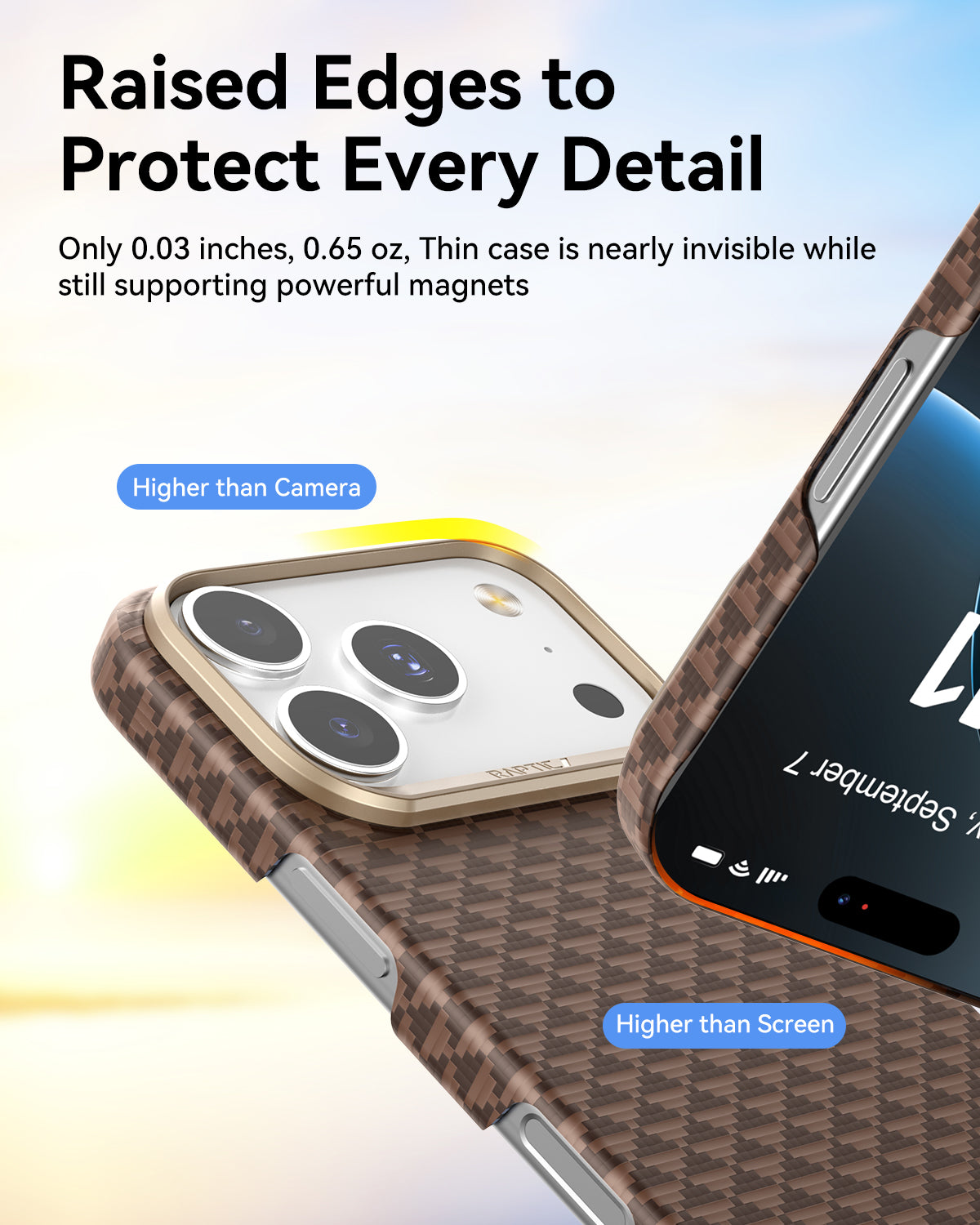 Raptic Aramid Skin-Origin for iPhone 17 Pro - humble