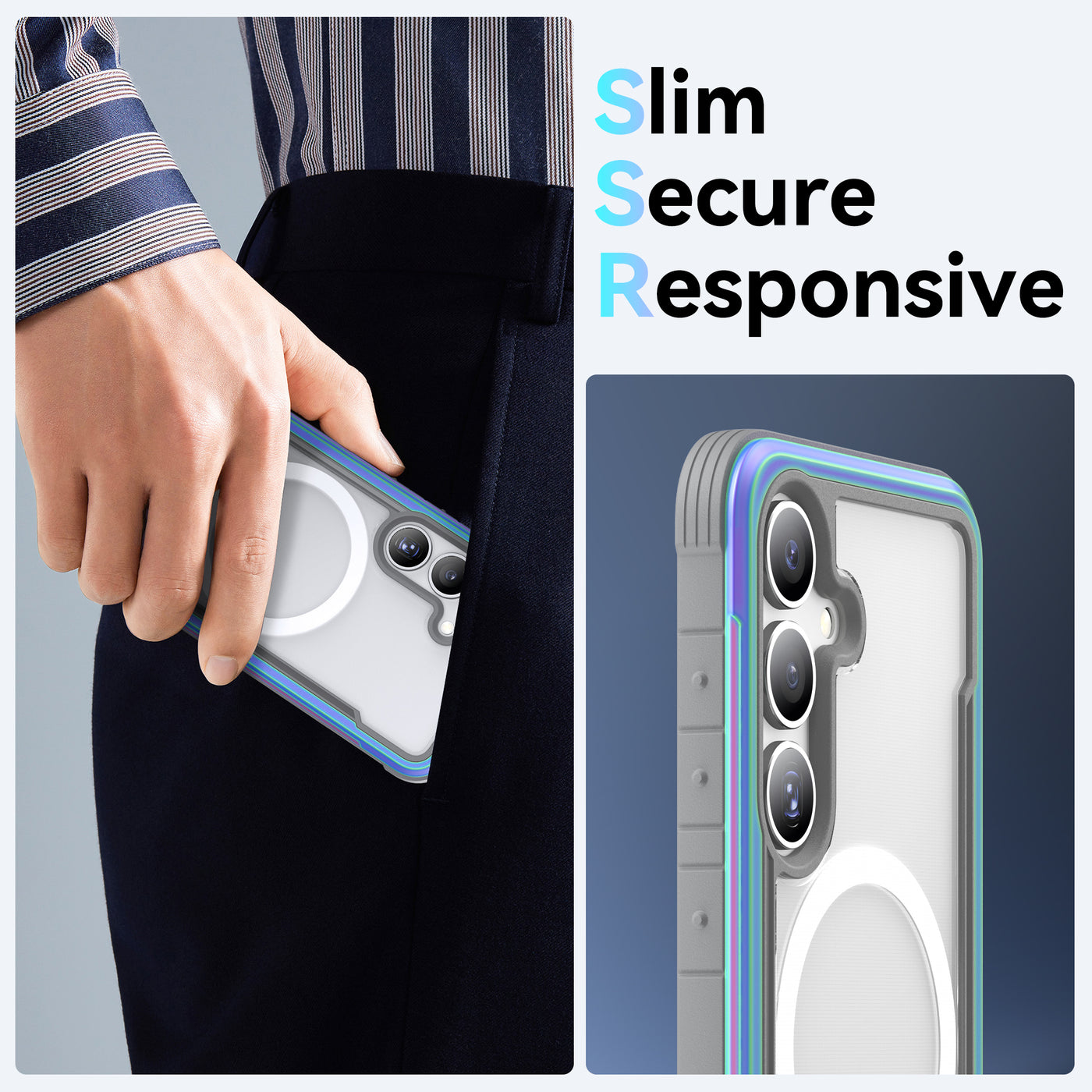 Samsung Galaxy S25 Case - Magnetic - SHIELD - Iridescent