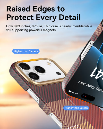 Raptic Aramid Skin-Origin for iPhone17 Pro-Sky