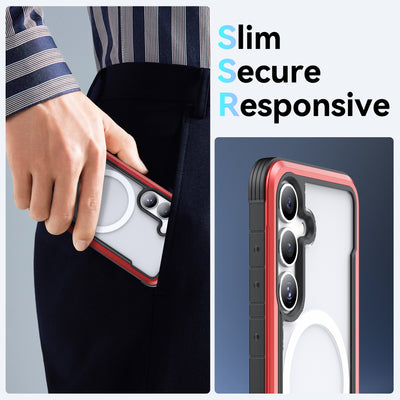 Samsung Galaxy S25 Case - Magnetic - SHIELD - Red