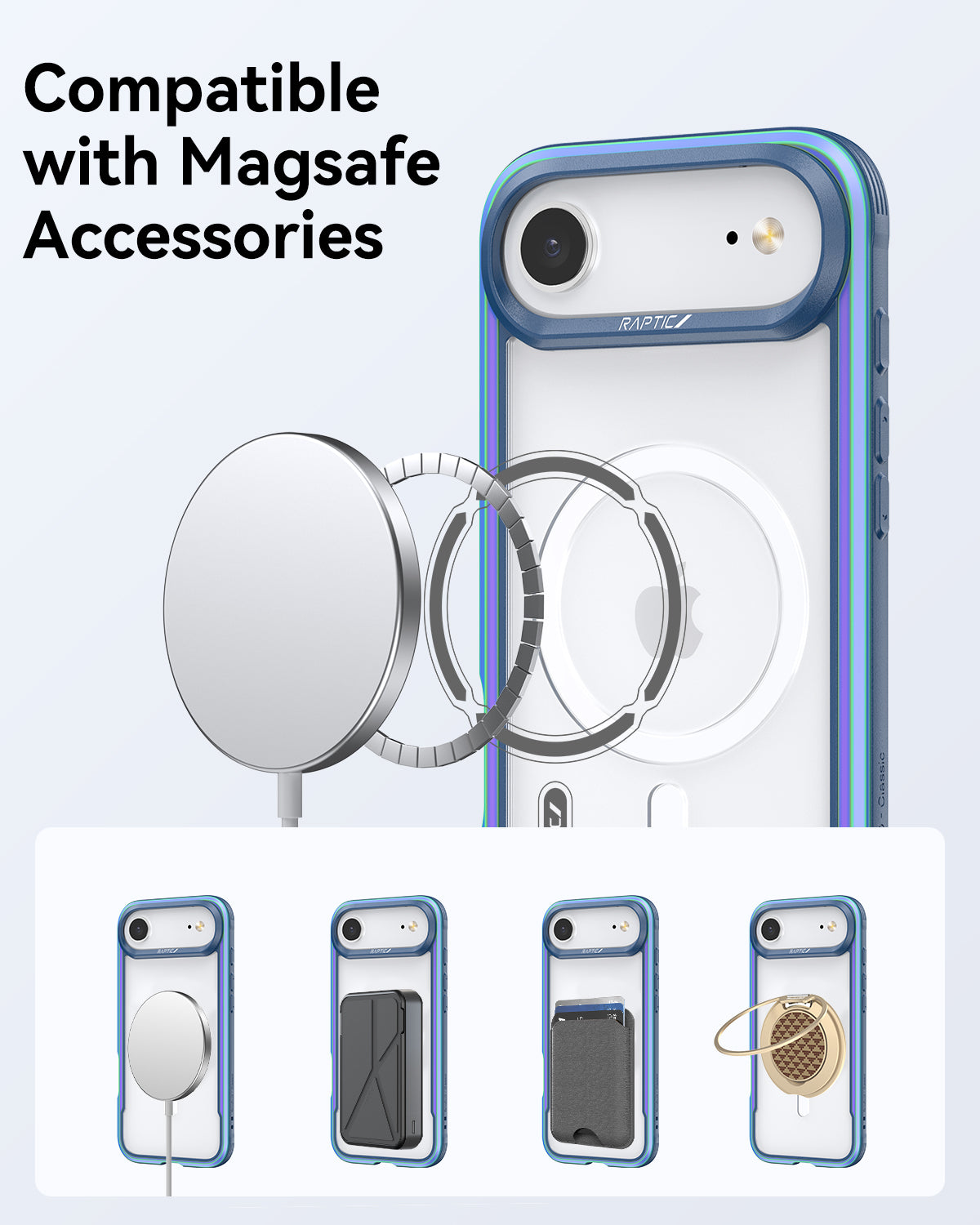 Raptic Shield Classic Magsafe for iPhone 17 Air - iridescent