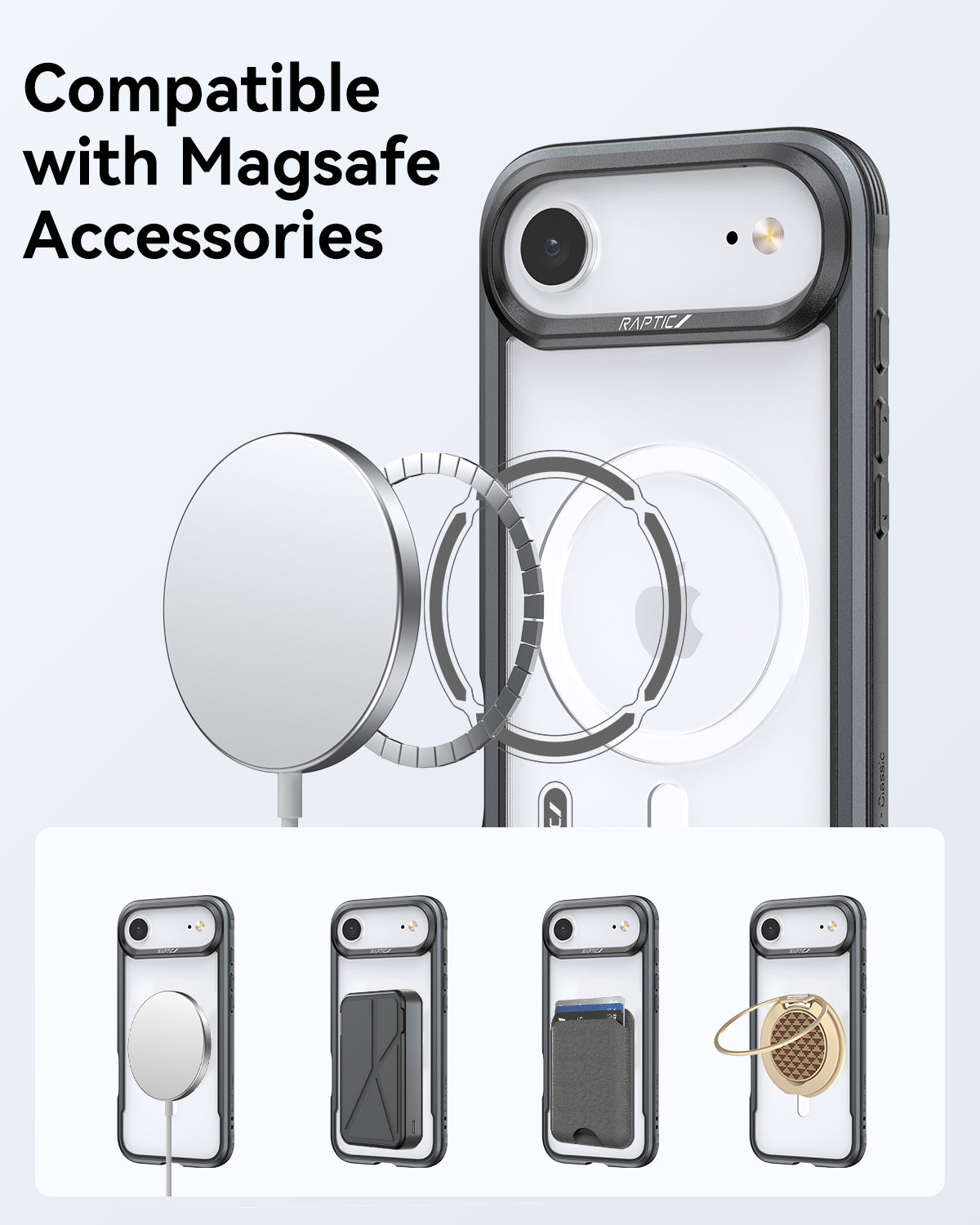 Raptic Shield Classic Magsafe for iPhone 17 Air - black