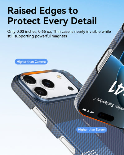 Raptic Aramid Skin-Origin for iPhone17 Pro-Ocean