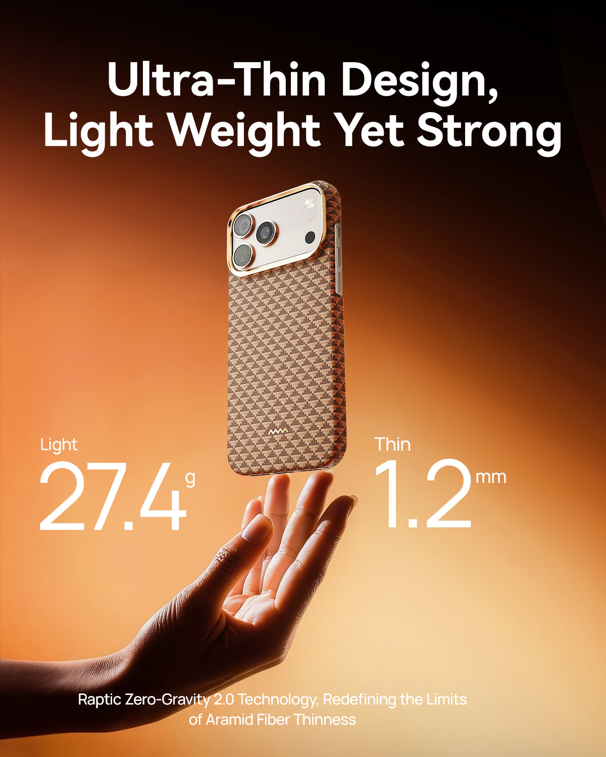 Raptic Aramid Skin-Origin for iPhone 17 Pro Max - humble