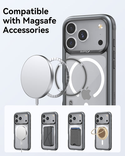 Raptic Shield Classic Magsafe for iPhone 17 Pro Max - black