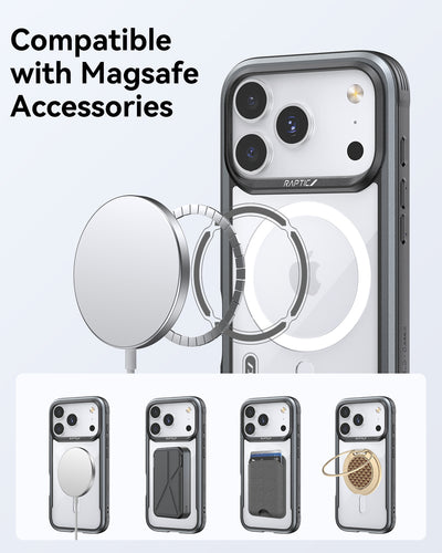 Raptic Shield Classic Magsafe for iPhone 17 Pro Max - black