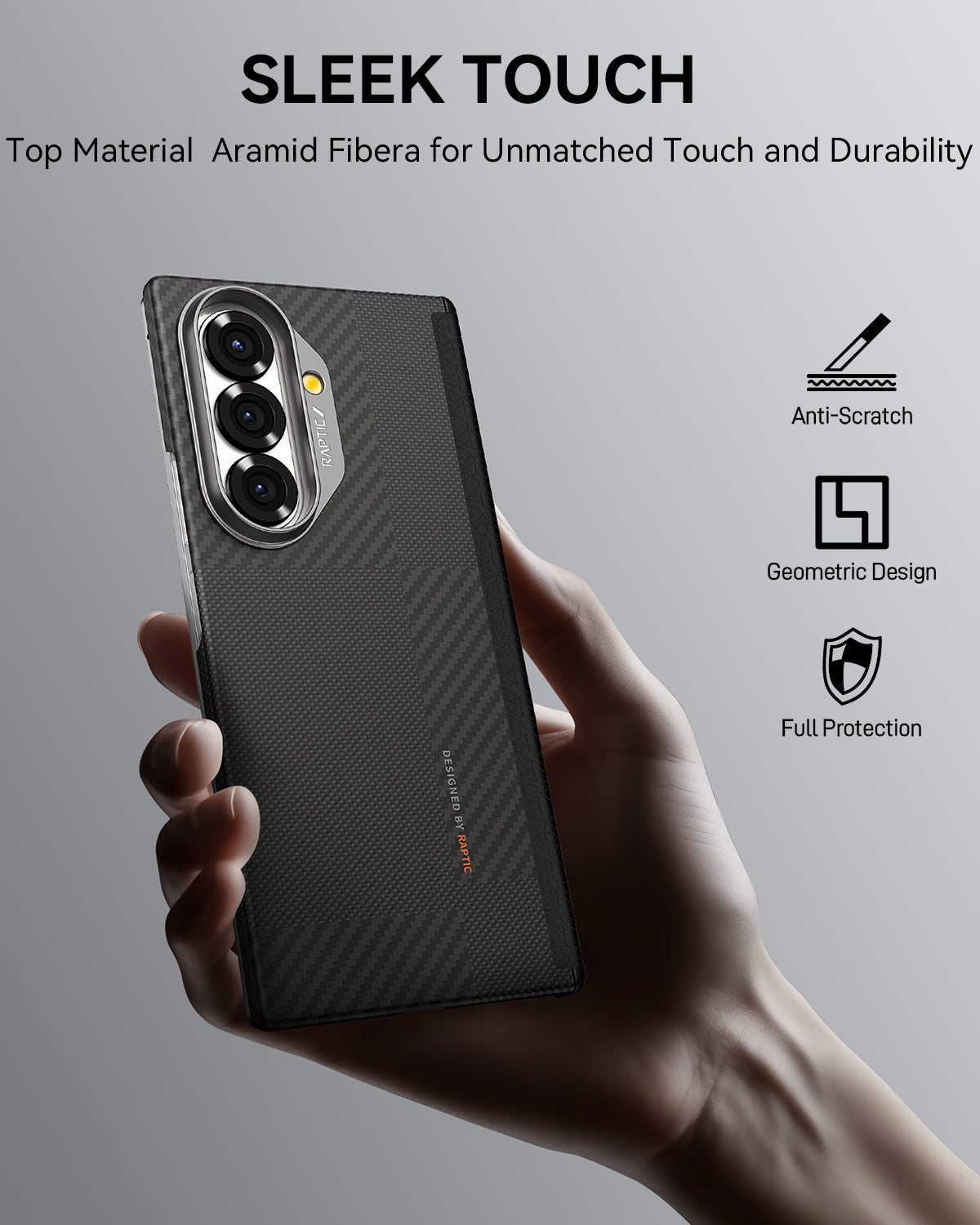 Samsung Galaxy Z Fold 7 Case - Aramid Fiber Skin - Profound- MagSafe Compatible - Mondrian