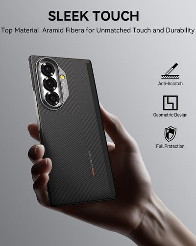 Samsung Galaxy Z Fold 7 Case - Aramid Fiber Skin - Profound- MagSafe Compatible - Mondrian