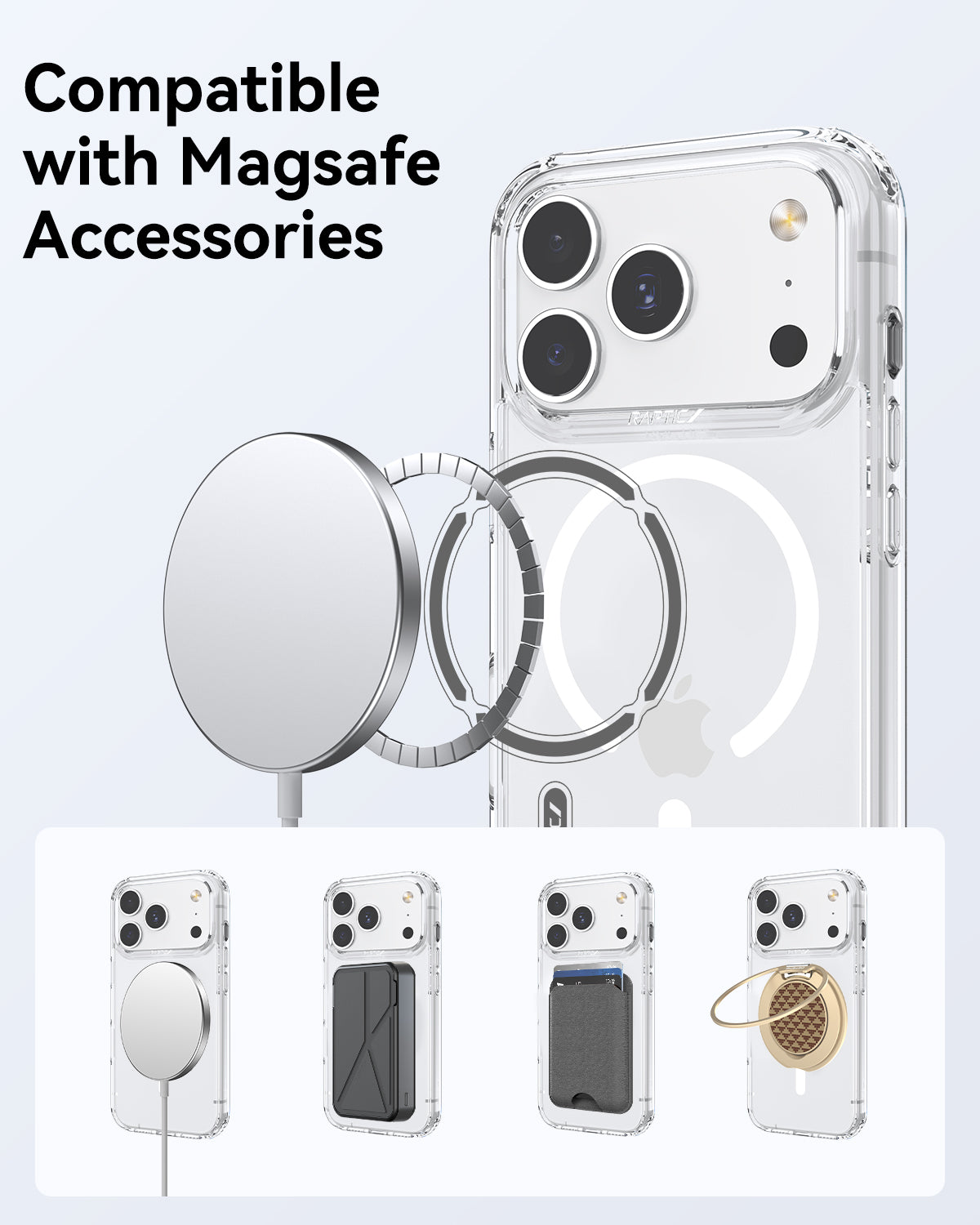 Raptic Air Clear Magsafe for iPhone 17 Pro Max - clear