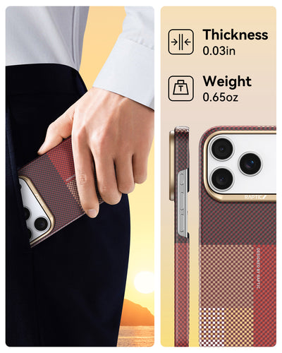 Raptic Aramid Skin-Origin for iPhone17 Pro-Sky