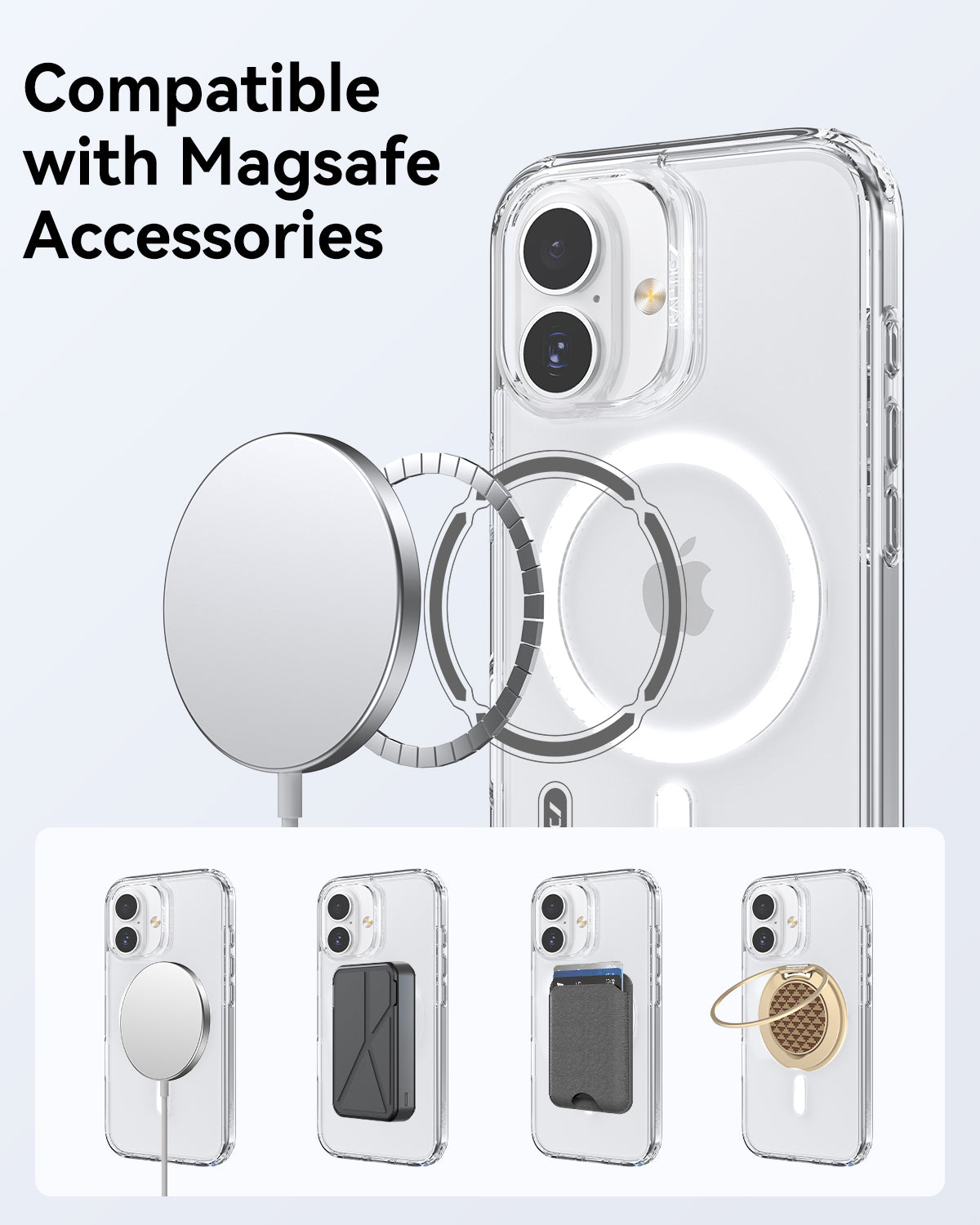 Raptic Air Clear Magsafe for iPhone 17 - clear