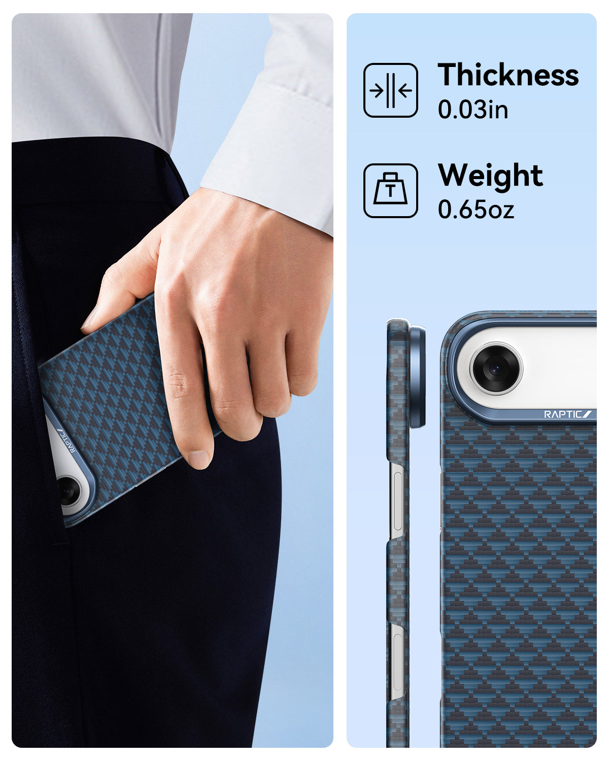 Raptic Aramid Skin-Origin for iPhone 17 Air - profound