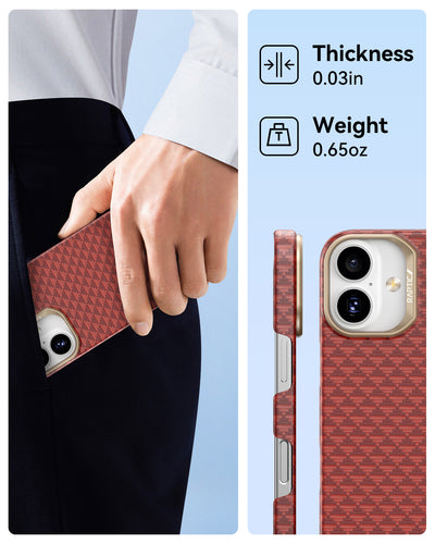 Raptic Aramid Skin-Origin for iPhone 17-Oriental