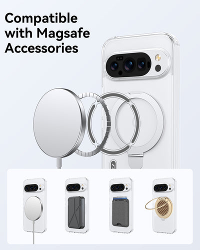 Google Pixel 10/10 Pro Clear Case - Air Stand MagSafe with Kickstand