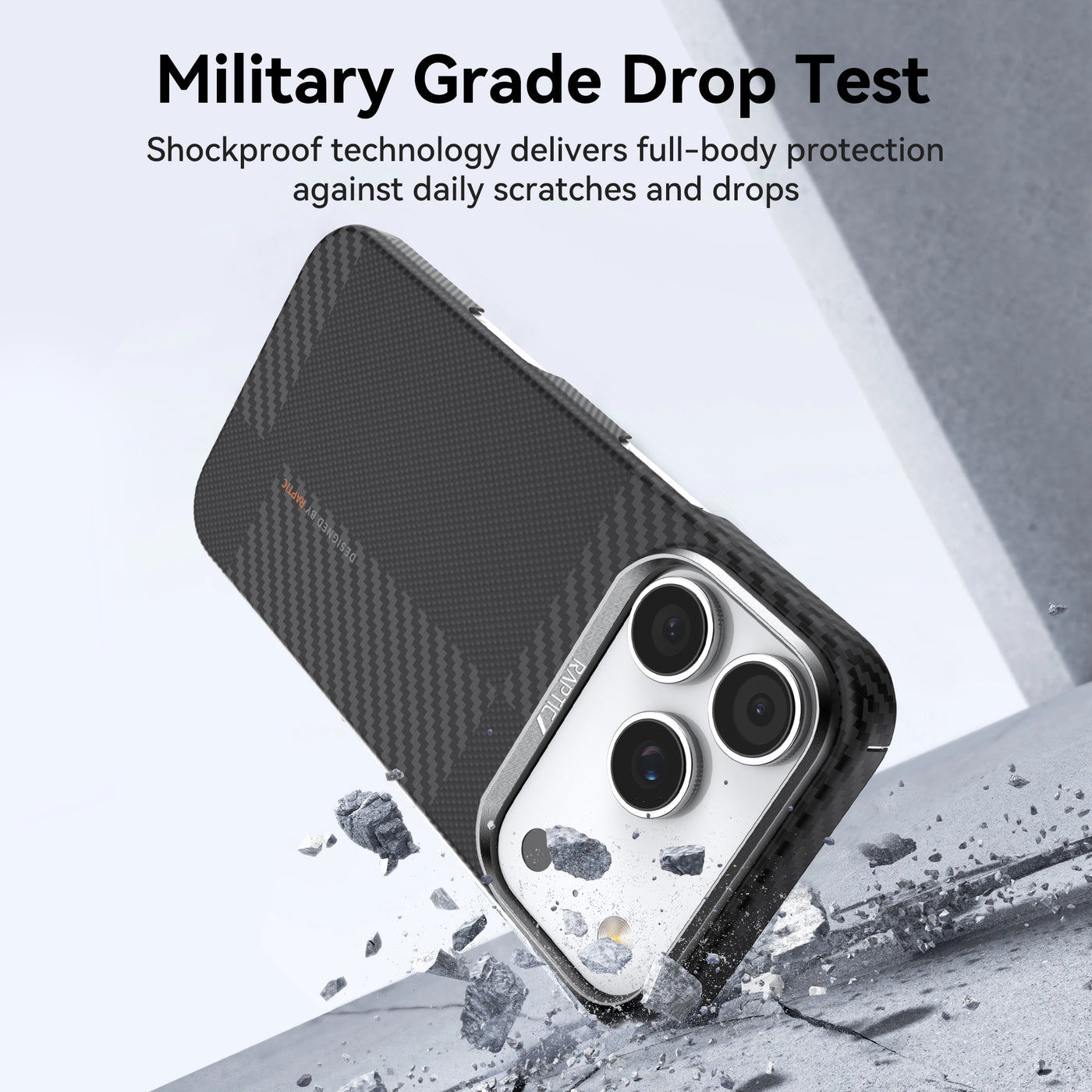 Raptic Aramid Geotik for iPhone 17 Pro- mondrian