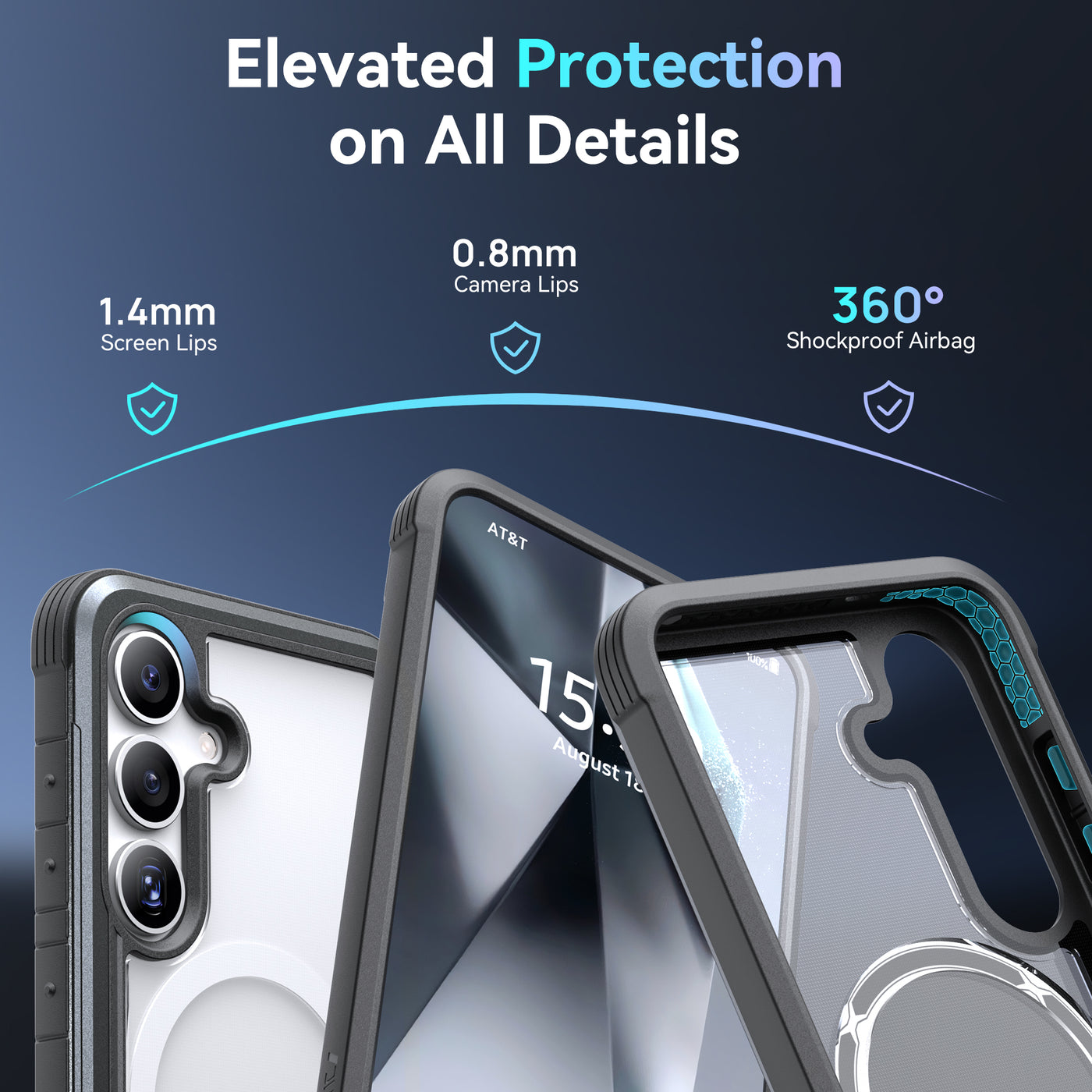 Samsung Galaxy S25 Case - Magnetic - SHIELD - Black