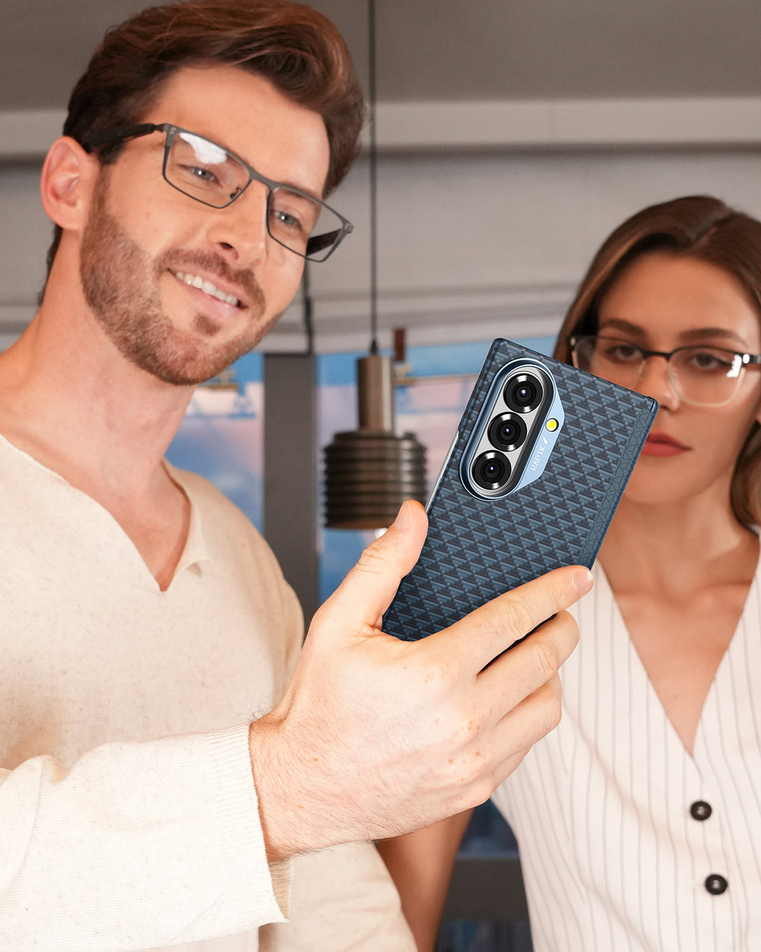 携帯電話本体 user_b51f430f Samsung Galaxy Z Fold 7 Case - Aramid Fiber Skin - Profound