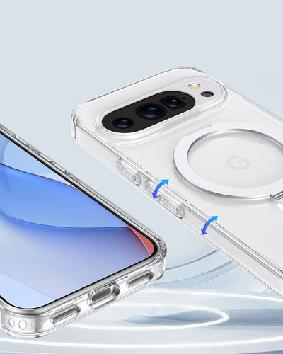 Google Pixel 10 Pro XL Clear Case - Air Stand MagSafe with Kickstand