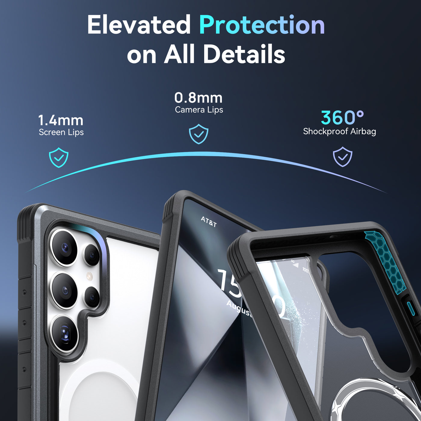 Samsung Galaxy S25 Ultra Case - Magnetic - SHIELD - Black