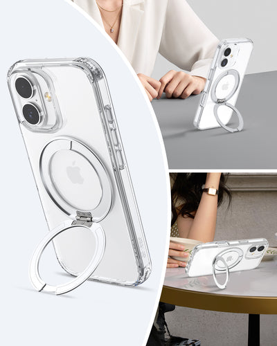 Raptic Air Stand Magsafe for iPhone 17 - clear
