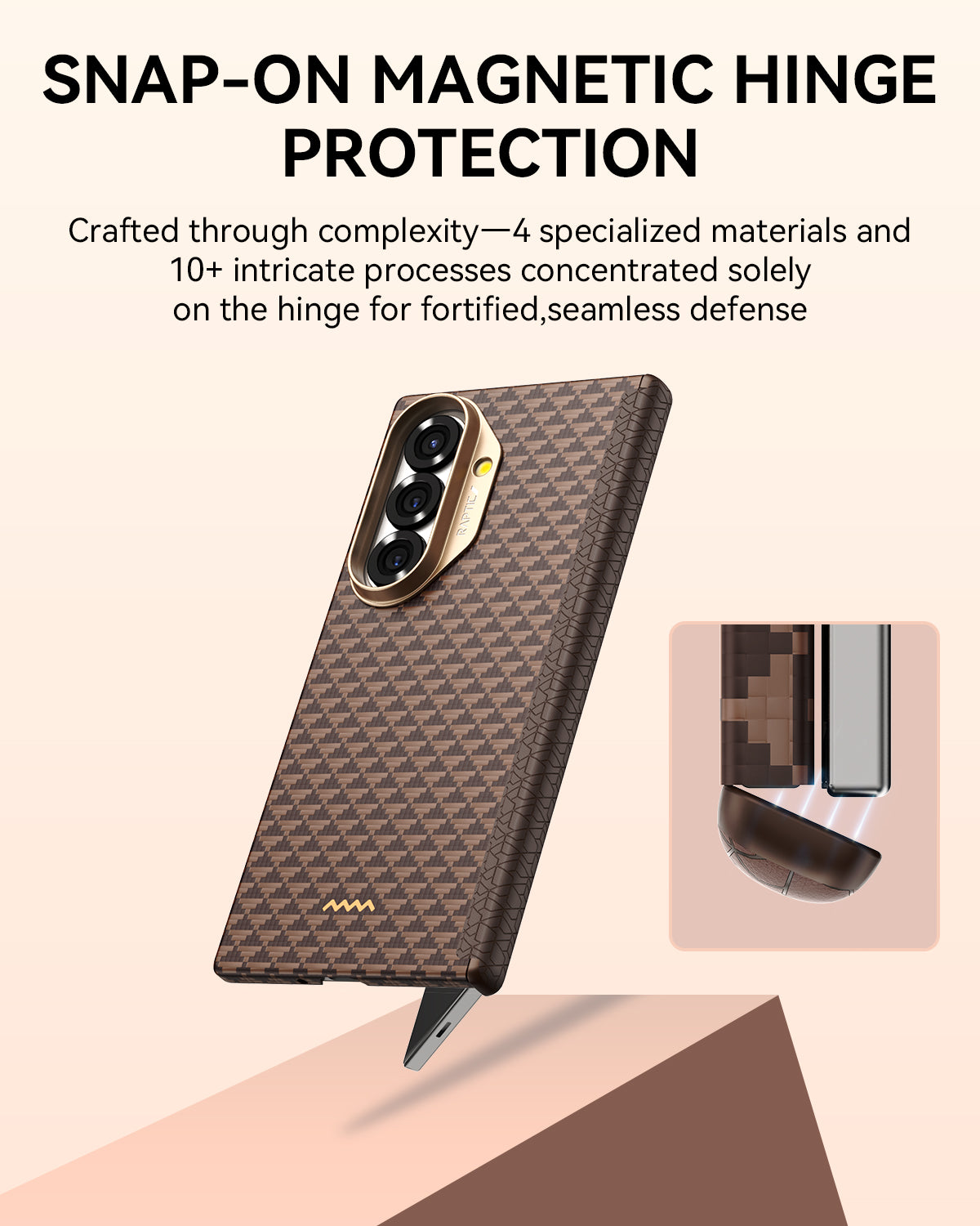 Samsung Galaxy Z Fold 7 Case - Aramid Fiber Skin - Profound- MagSafe Compatible - Humble