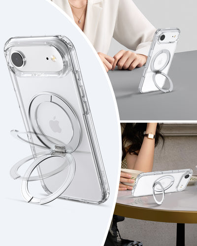 Raptic Air Stand Magsafe for iPhone 17 Air - clear