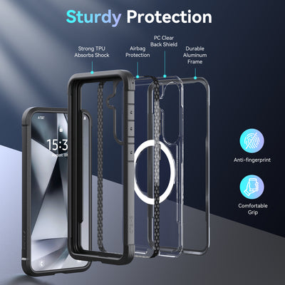 Samsung Galaxy S25 Case - Magnetic - SHIELD - Black