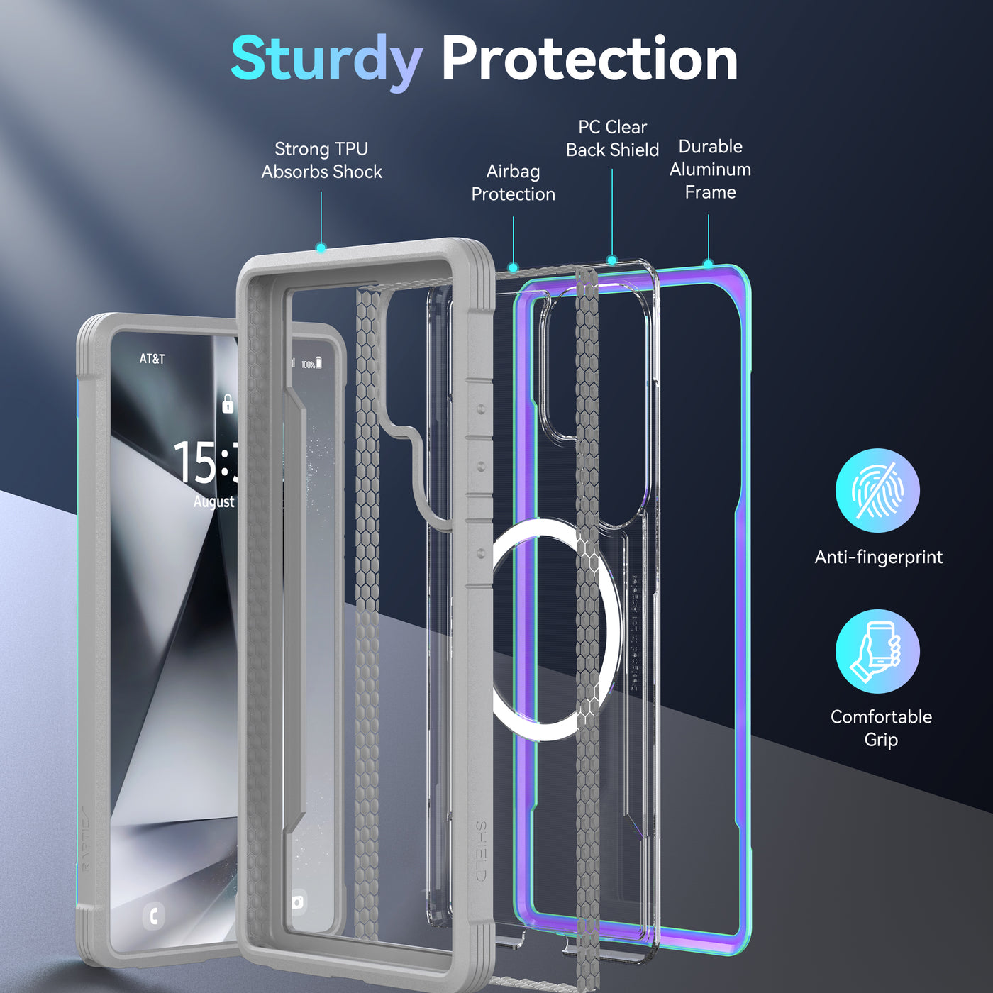 Samsung Galaxy S25 Ultra Case - Magnetic - SHIELD - Iridescent