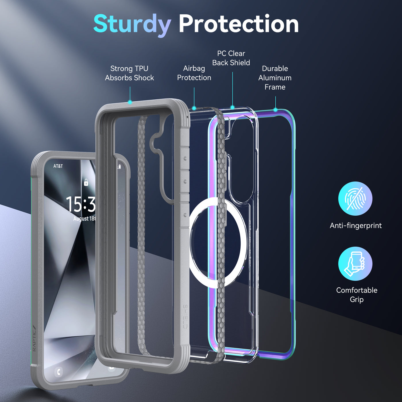 Samsung Galaxy S25 Case - Magnetic - SHIELD - Iridescent