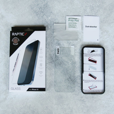 Raptic Glass for iPhone 13/13 Pro/14 - Clear