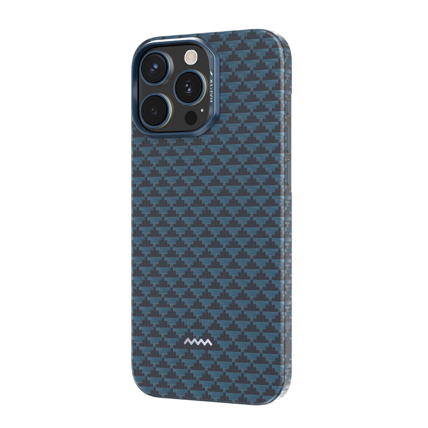 iPhone 16 Pro Max Case - Aramid Fiber Skin - Profound- MagSafe Compatible - Blue