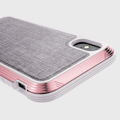 Luxurious Case for iPhone X. Raptic Lux in pink glitter