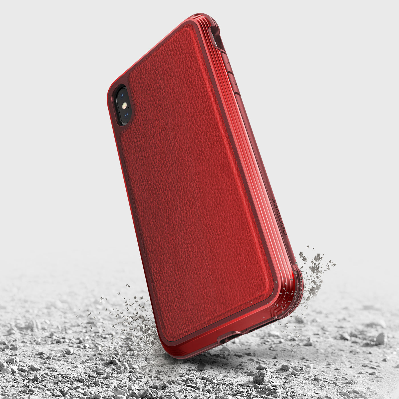 Luxurious Case for iPhone XS Max. Raptic Lux in red.