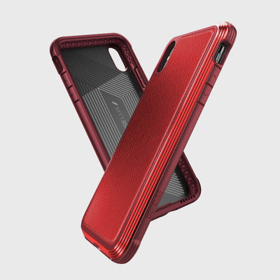 Luxurious Case for iPhone XS Max. Raptic Lux in red.