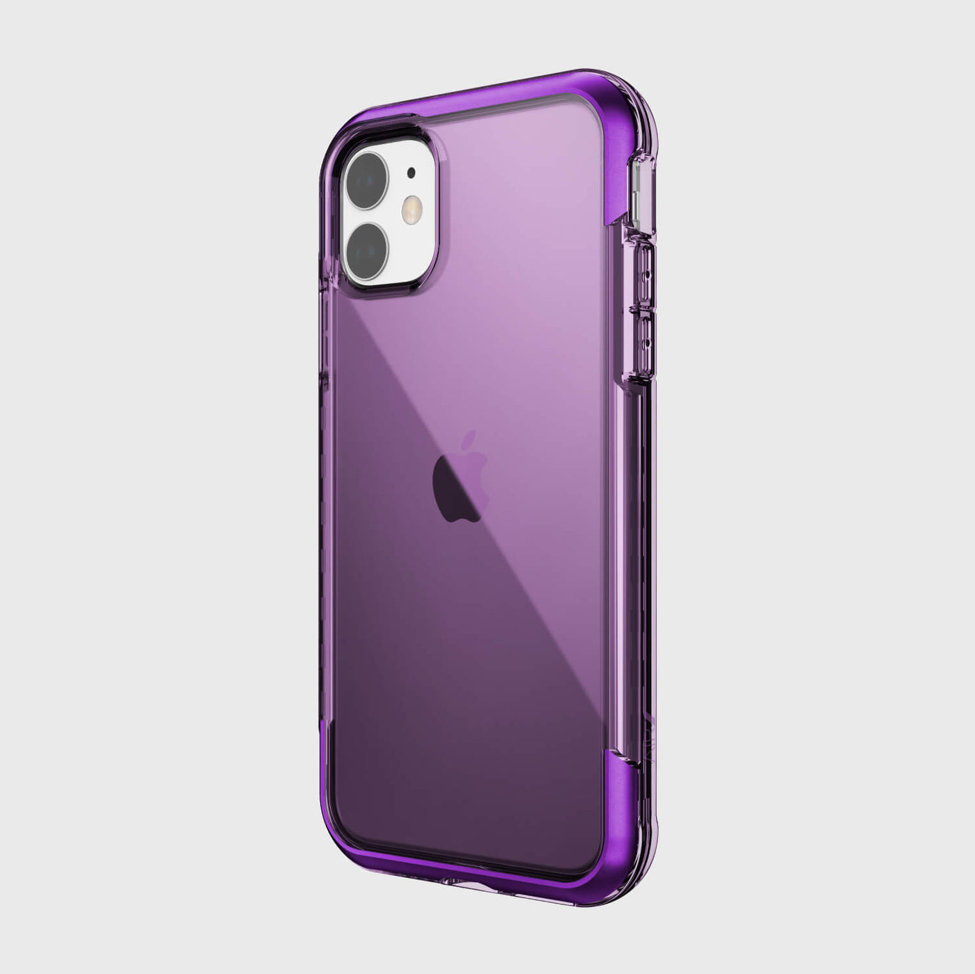 Transparent Case for iPhone 11. Raptic Air in purple. #color_purple