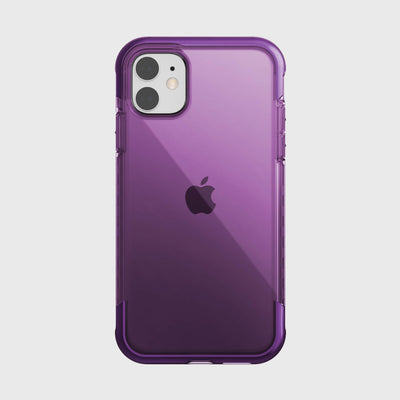 Transparent Case for iPhone 11. Raptic Air in purple.#color_purple