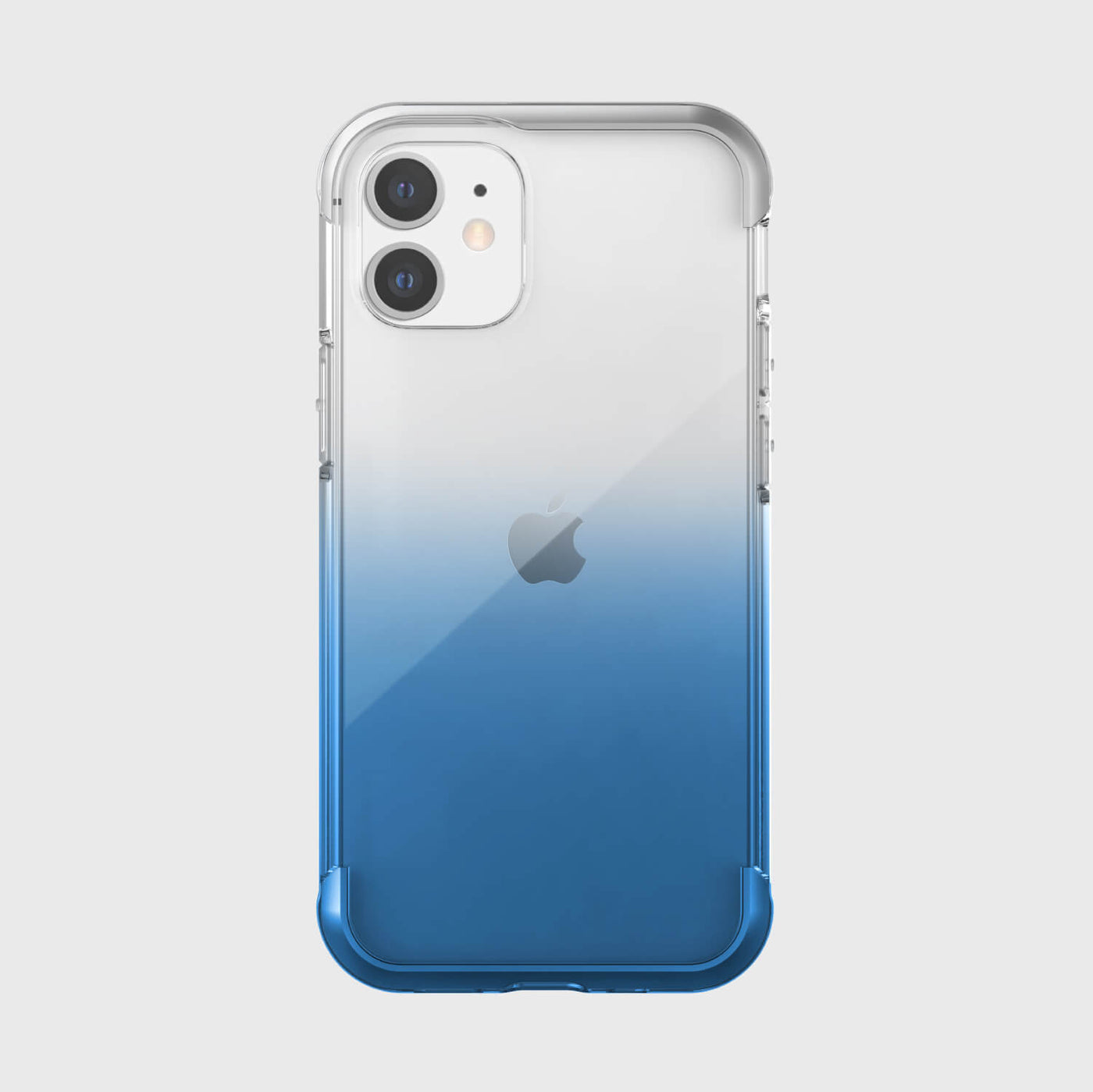 Transparent Case for iPhone 12 Mini. Raptic Air in blue gradient.#color_blue-gradient