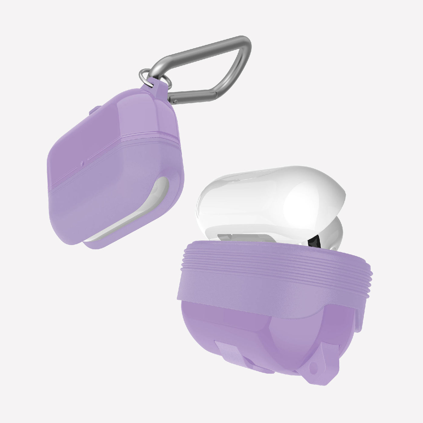 For Apple Airpod Pro Protective Case Silicone Cover TPU Purple