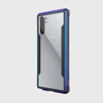 Rugged Case for Samsung Galaxy Note 10. Raptic Shield in iridescent.
