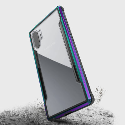 Rugged Case for Samsung Galaxy Note 10 Plus. Raptic Shield in iridescent.