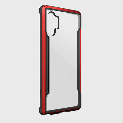 Rugged Case for Samsung Galaxy Note 10 Plus. Raptic Shield in red.