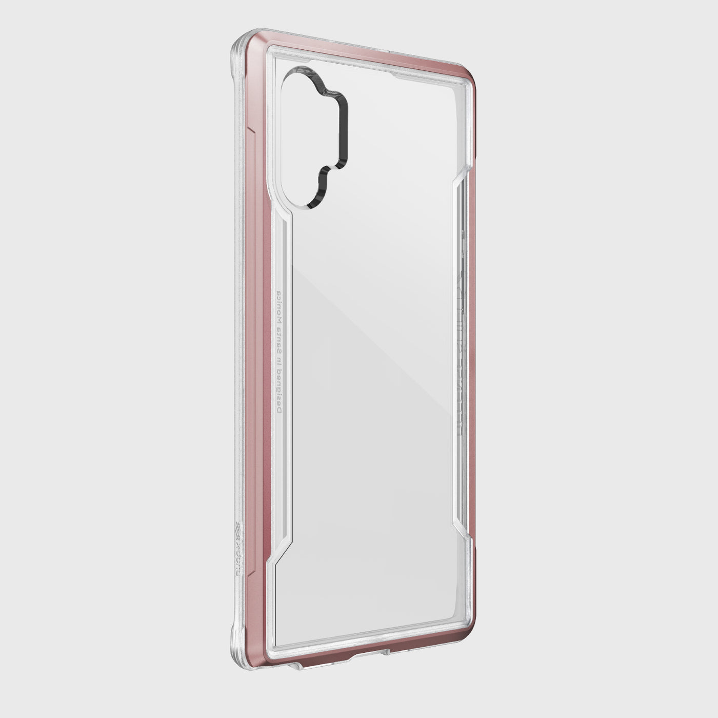 Rugged Case for Samsung Galaxy Note 10 Plus. Raptic Shield in rose gold.