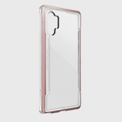Rugged Case for Samsung Galaxy Note 10 Plus. Raptic Shield in rose gold.