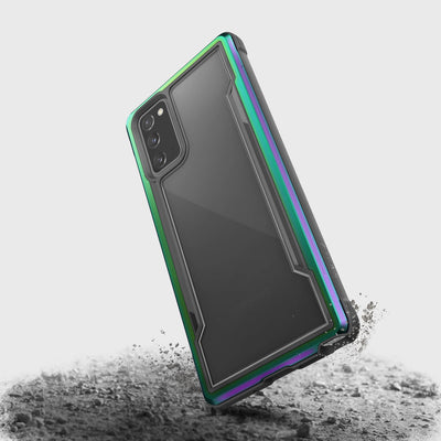 Rugged Case for Samsung Galaxy Note 20. Raptic Shield in iridescent.