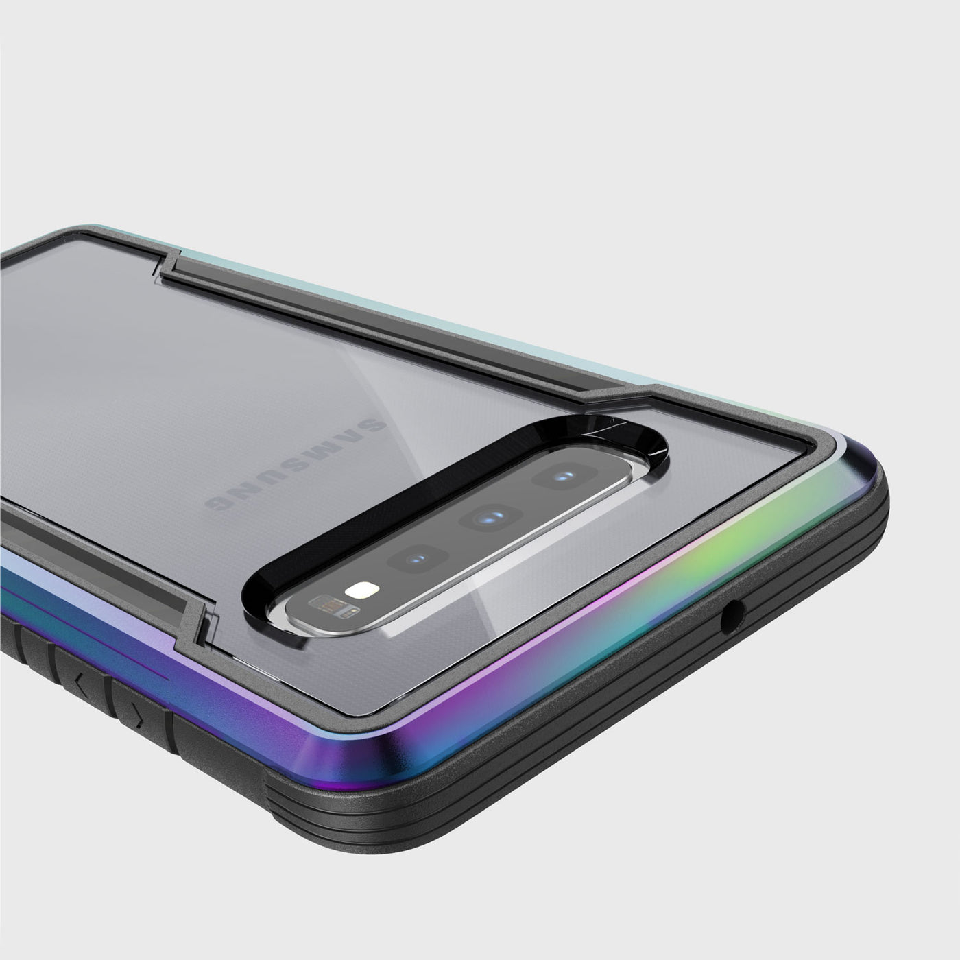 Rugged Case for Samsung Galaxy S10 Plus. Raptic Shield in iridescent.#color_iridescent