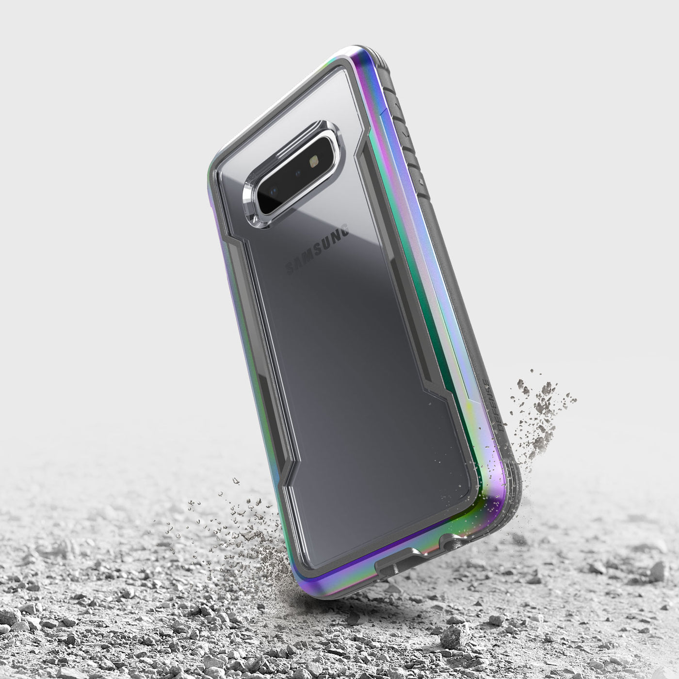 Rugged Case for Samsung Galaxy S10e. Raptic Shield in iridescent.#color_iridescent