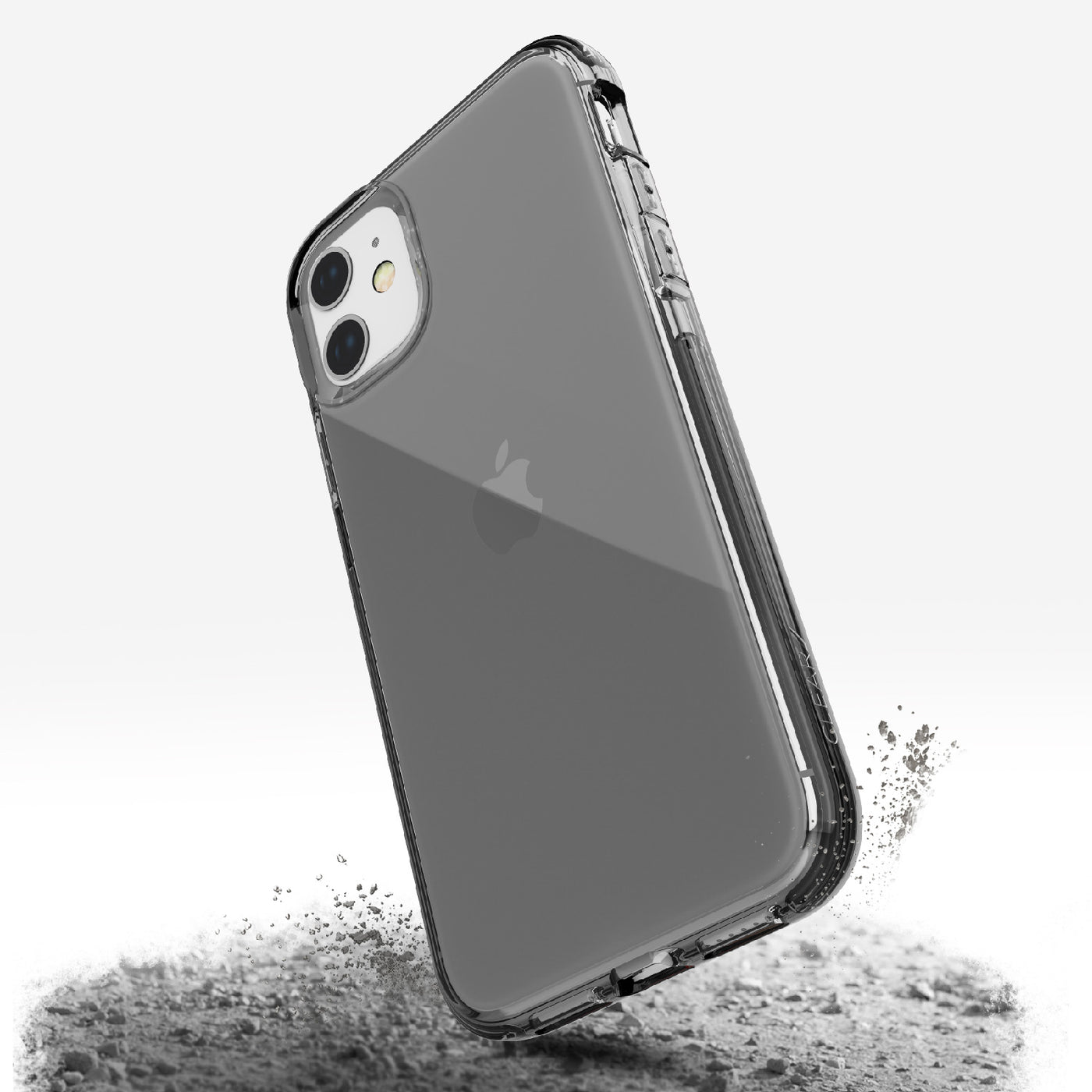 Thin Case for iPhone 11. Raptic Clear in smoke.#color_smoke